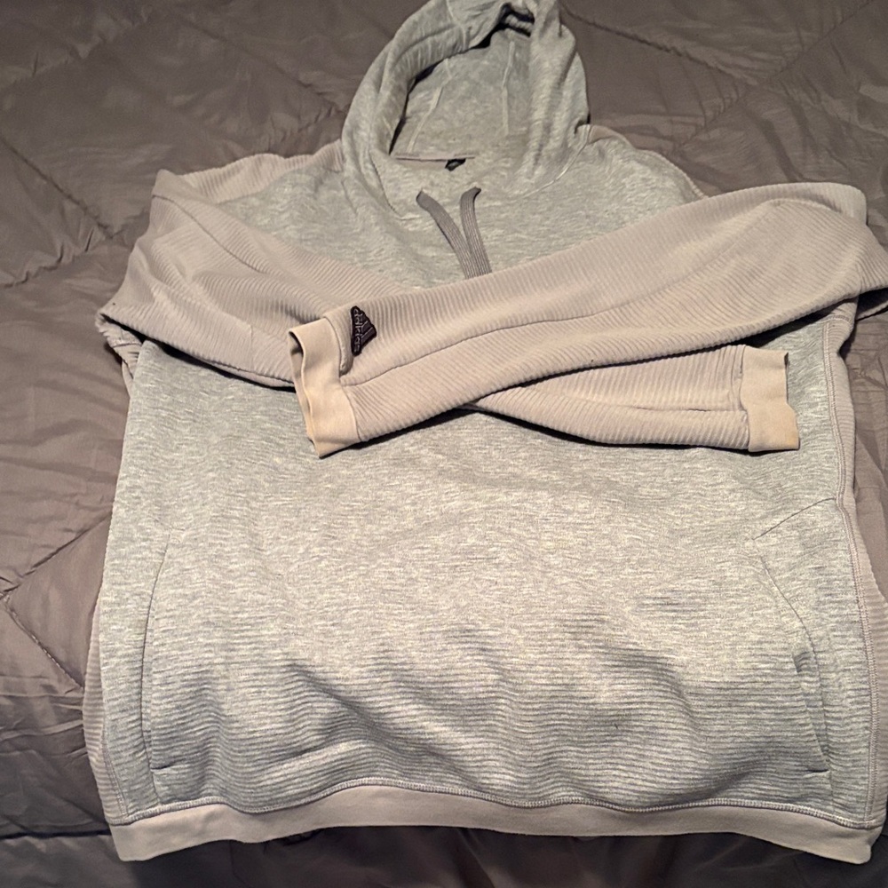 adidas Gray Hoodie Sweatshirt